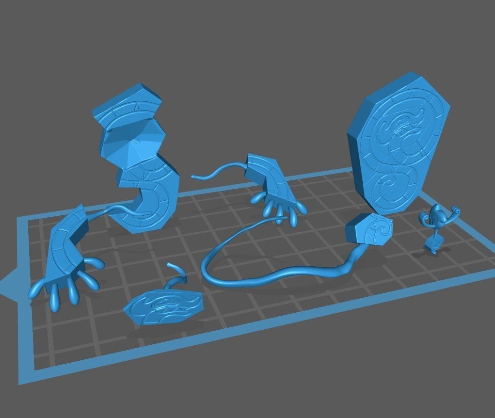 Pokemon Galarian Yamask and Runerigus 3D print model_2