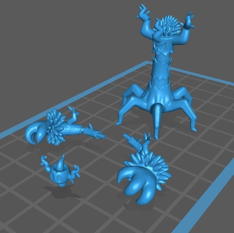 Pokemon Phantump and Trevenant 3D print model_2