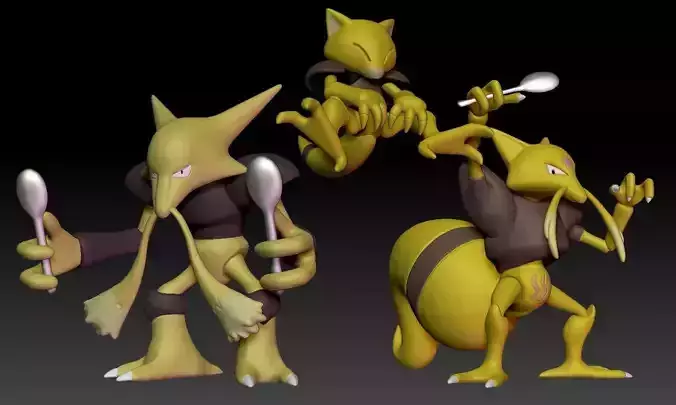 Pokemon Abra Kadabra Alakazam