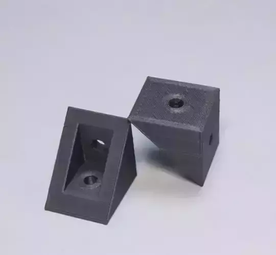 90 degree bracket with support 3D print model
