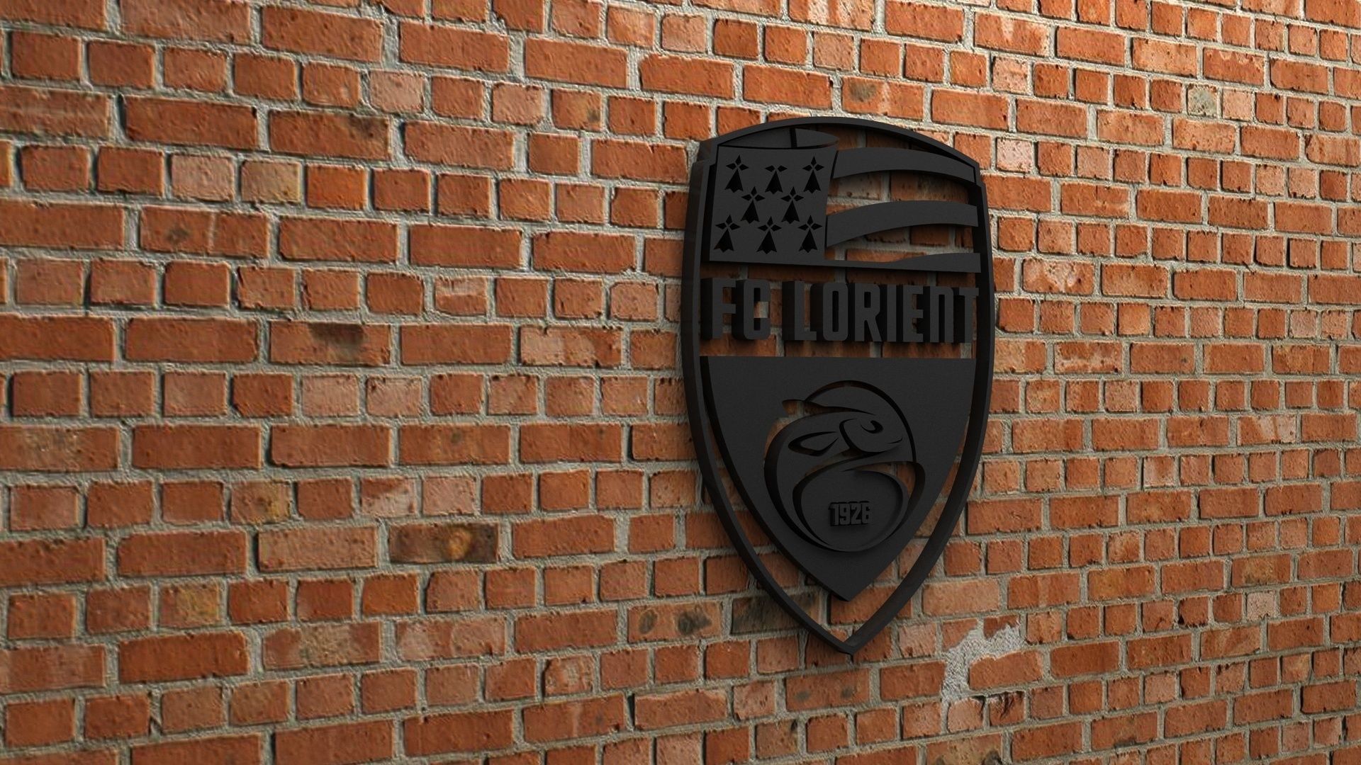 FC Lorient Logo 3D print model_1