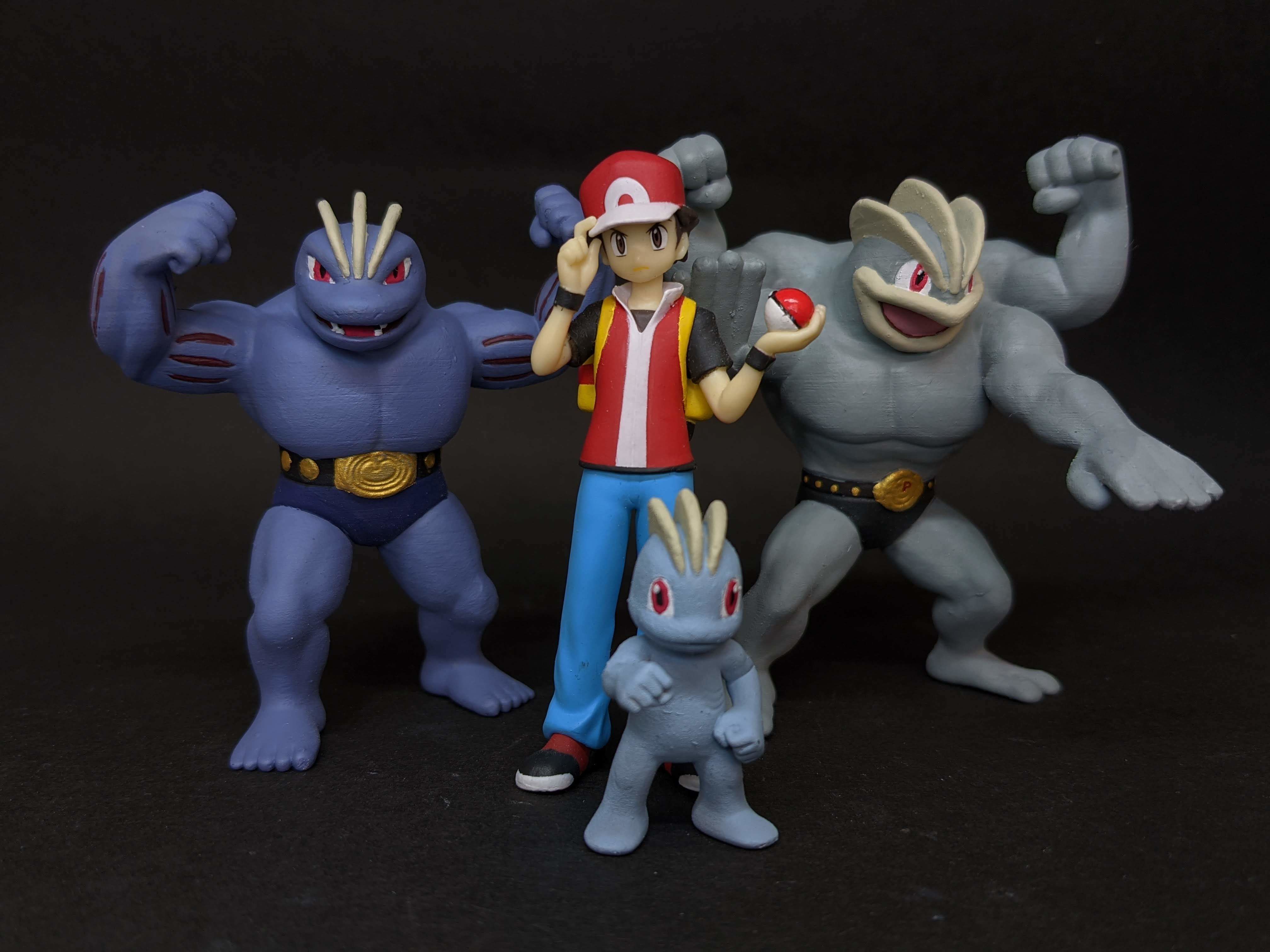 Pokemon Machop Machoke Machamp 3D print model_4