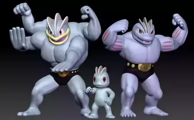 Pokemon Machop Machoke Machamp