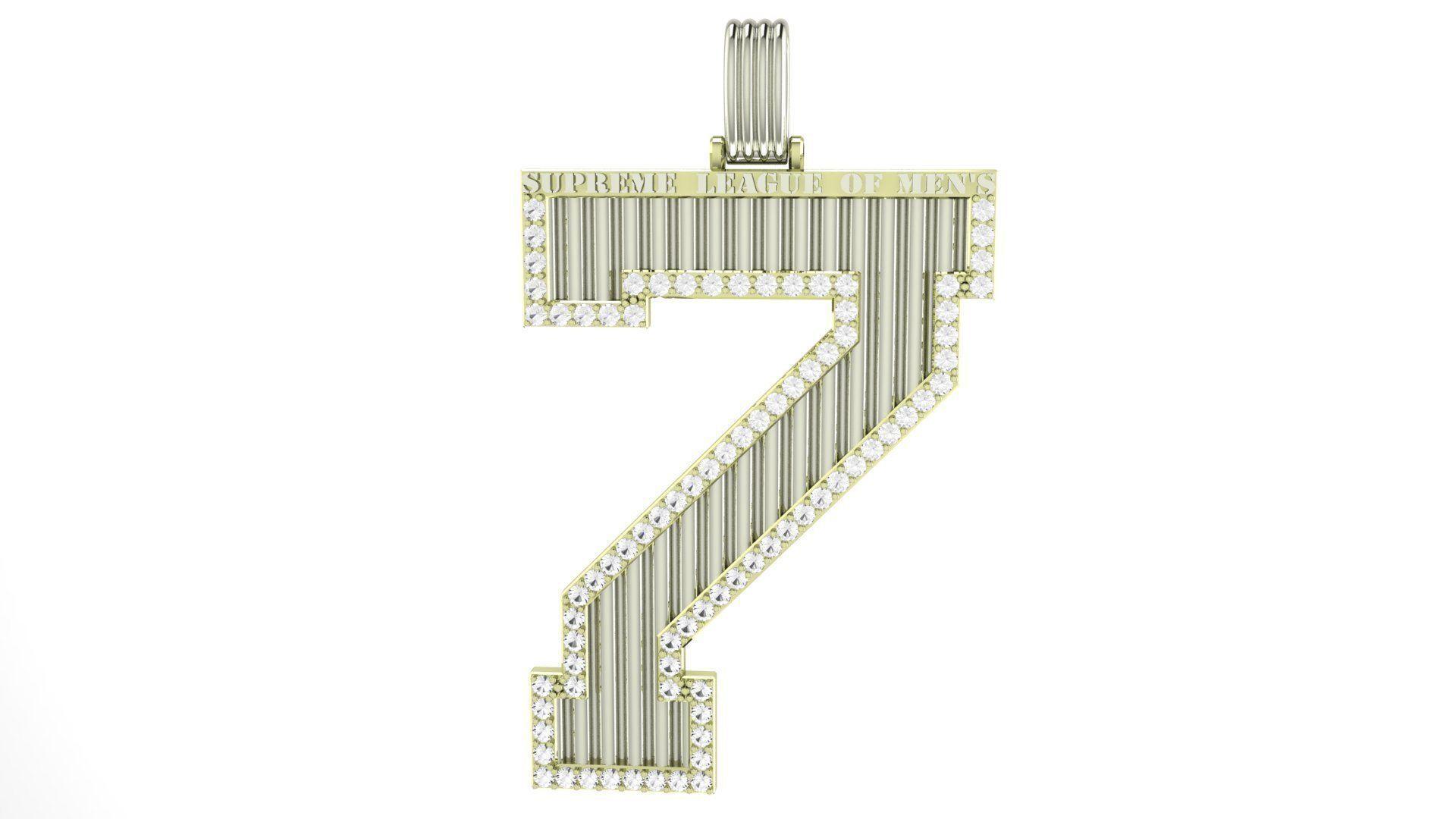 Pedant Number 7 SUPREME LEAGUE OF MAN S 3D print model_22