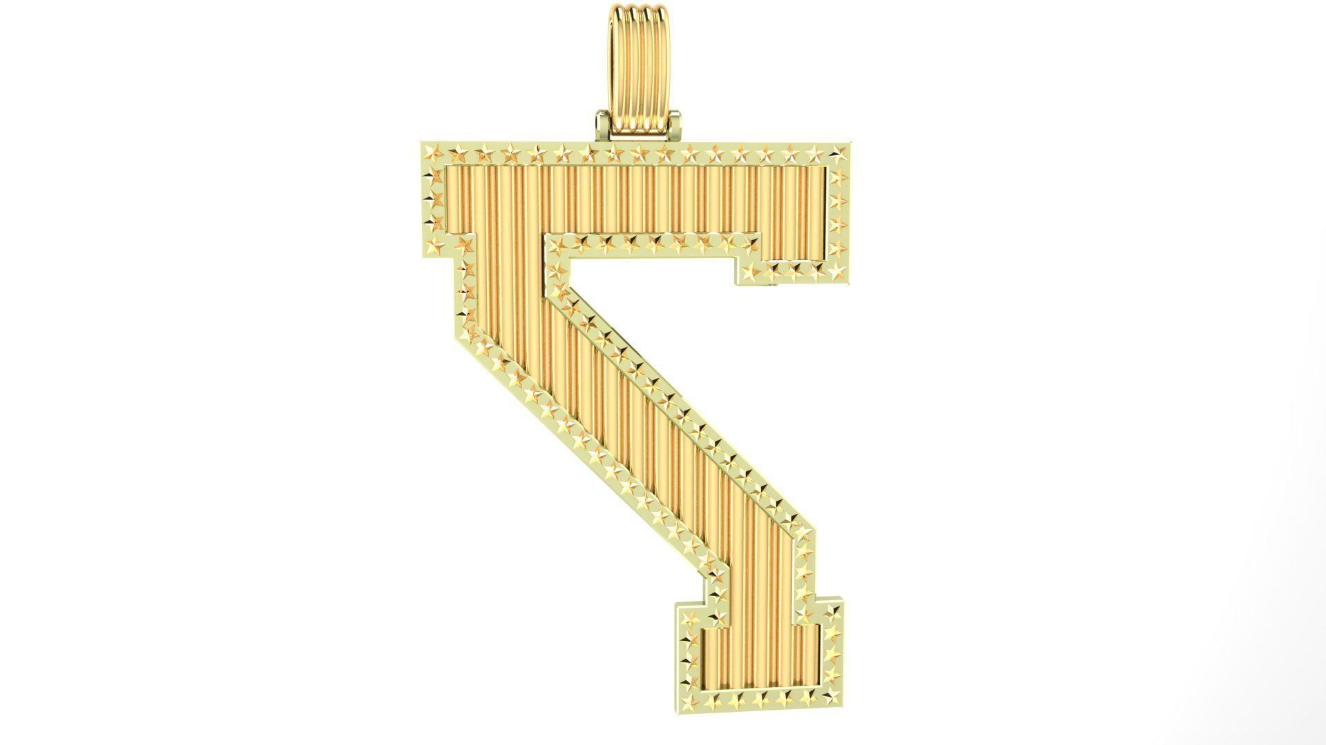 Pedant Number 7 SUPREME LEAGUE OF MAN S 3D print model_21