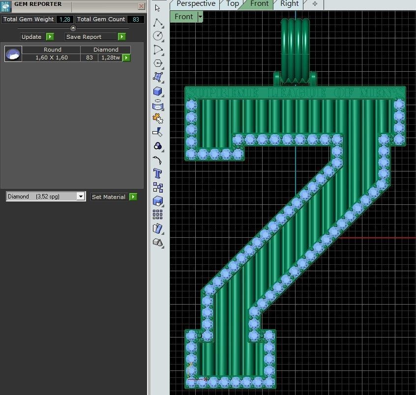 Pedant Number 7 SUPREME LEAGUE OF MAN S 3D print model_15