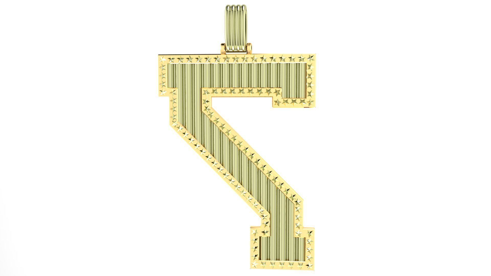 Pedant Number 7 SUPREME LEAGUE OF MAN S 3D print model_24