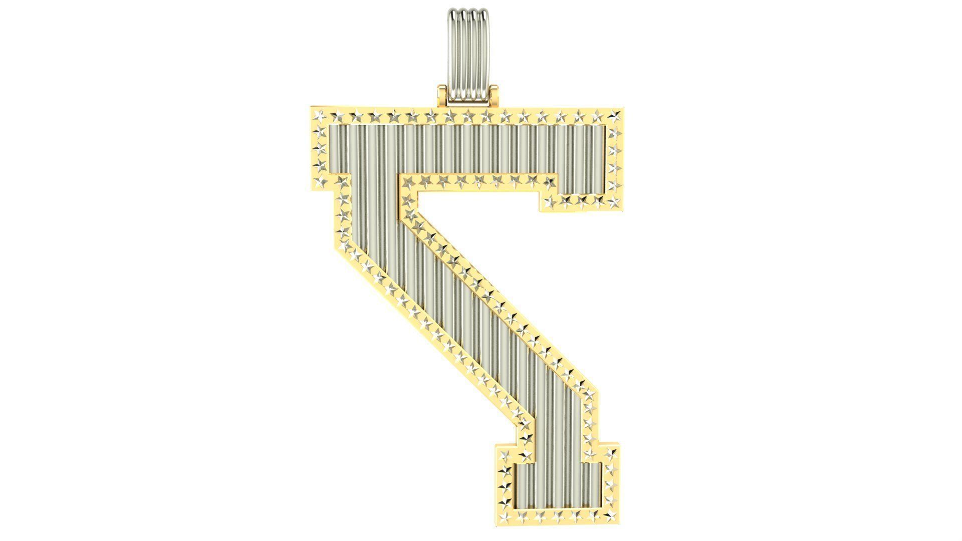 Pedant Number 7 SUPREME LEAGUE OF MAN S 3D print model_11