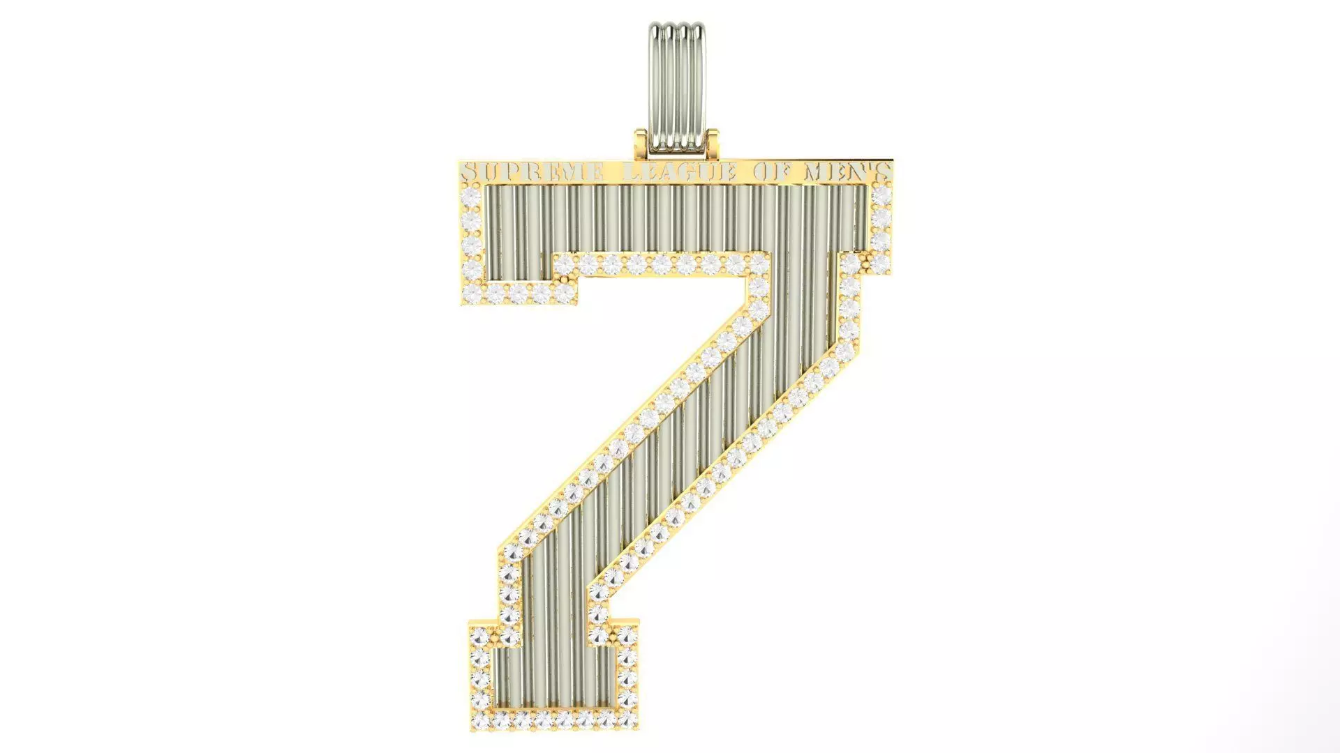 Pedant Number 7 SUPREME LEAGUE OF MAN S 3D print model_0