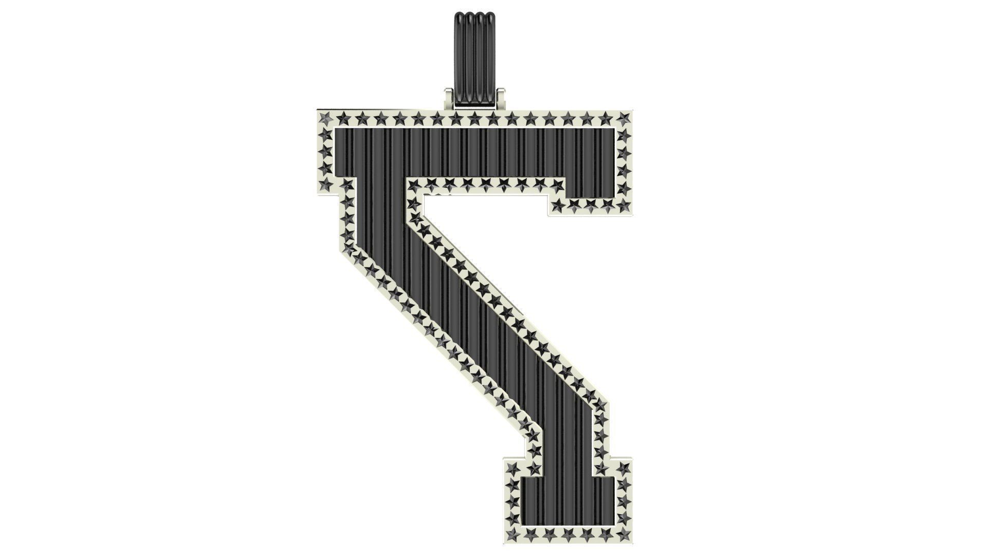 Pedant Number 7 SUPREME LEAGUE OF MAN S 3D print model_13