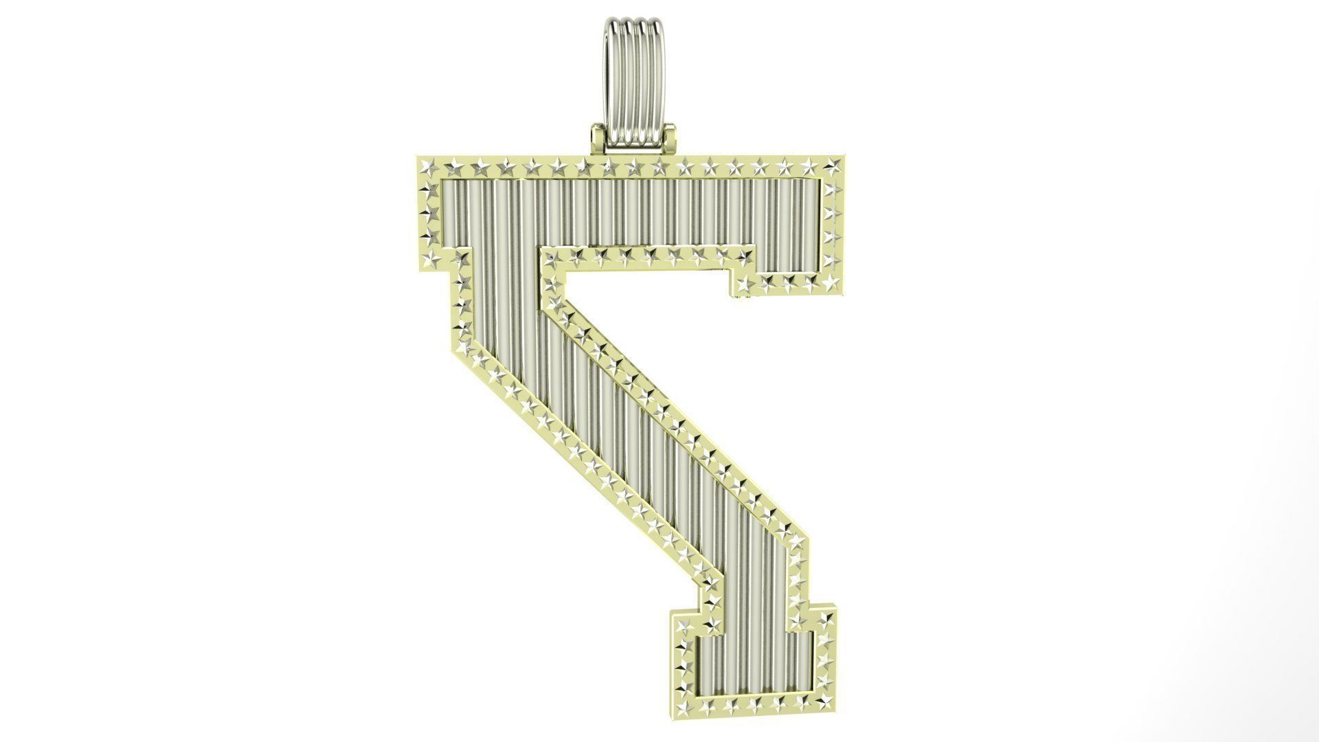 Pedant Number 7 SUPREME LEAGUE OF MAN S 3D print model_23