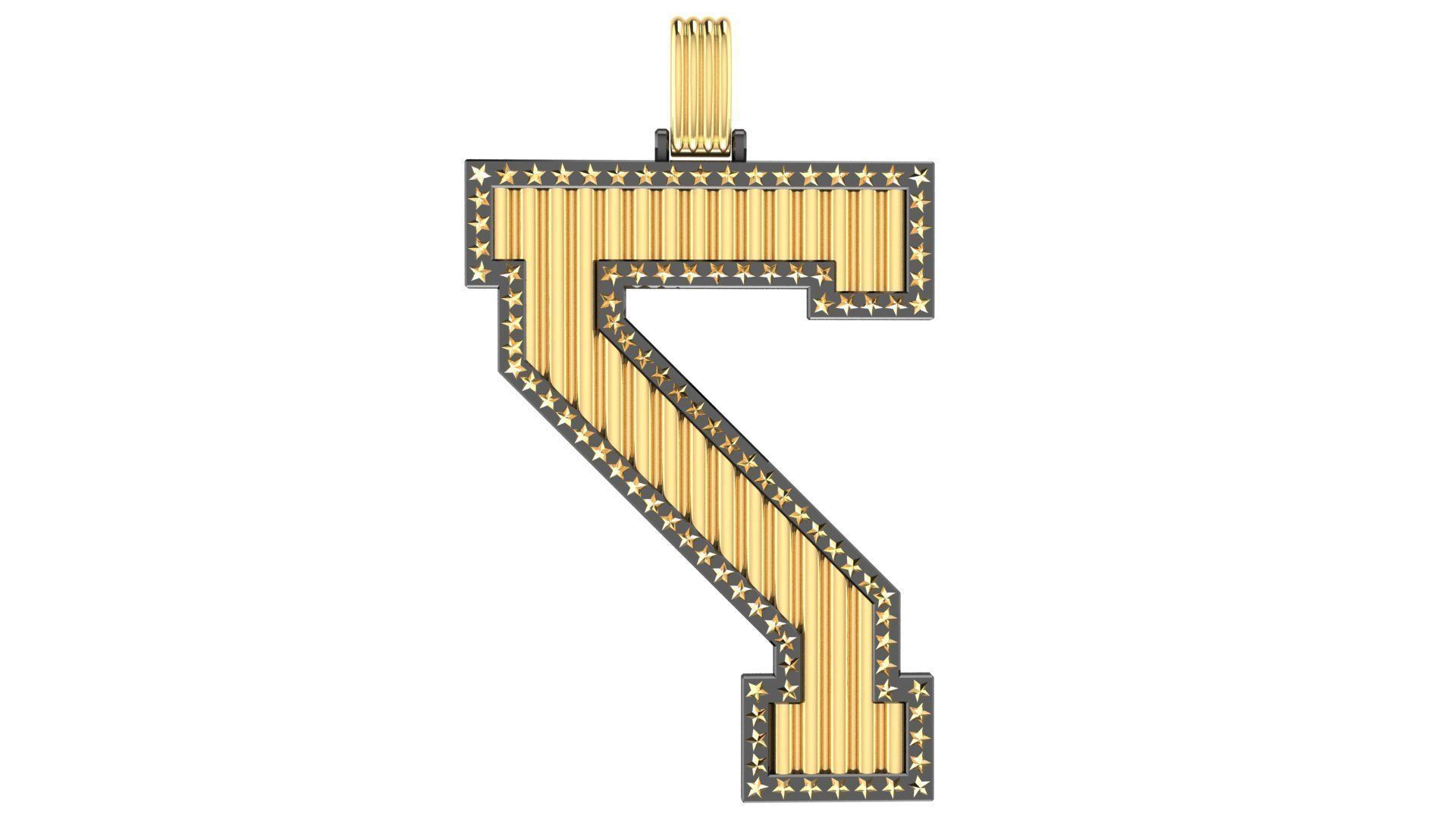 Pedant Number 7 SUPREME LEAGUE OF MAN S 3D print model_7