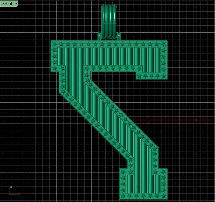Pedant Number 7 SUPREME LEAGUE OF MAN S 3D print model_17