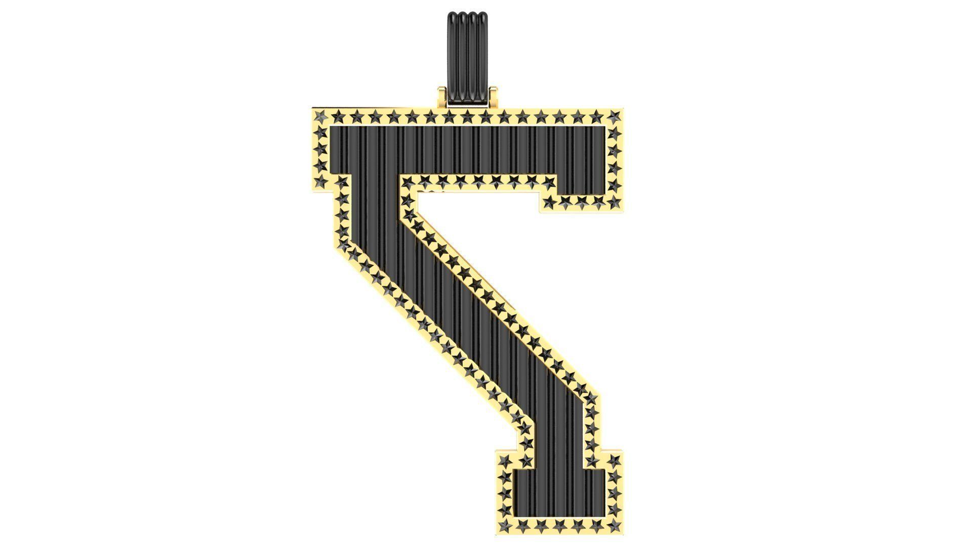 Pedant Number 7 SUPREME LEAGUE OF MAN S 3D print model_12