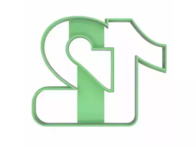 0229 Number 12 cookie cutter