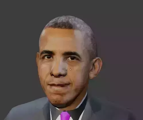 OBAMA 3D MODEL in suit 3D model
