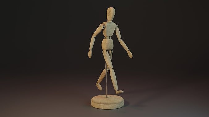 Drawing Mannequin Low-poly 3D model