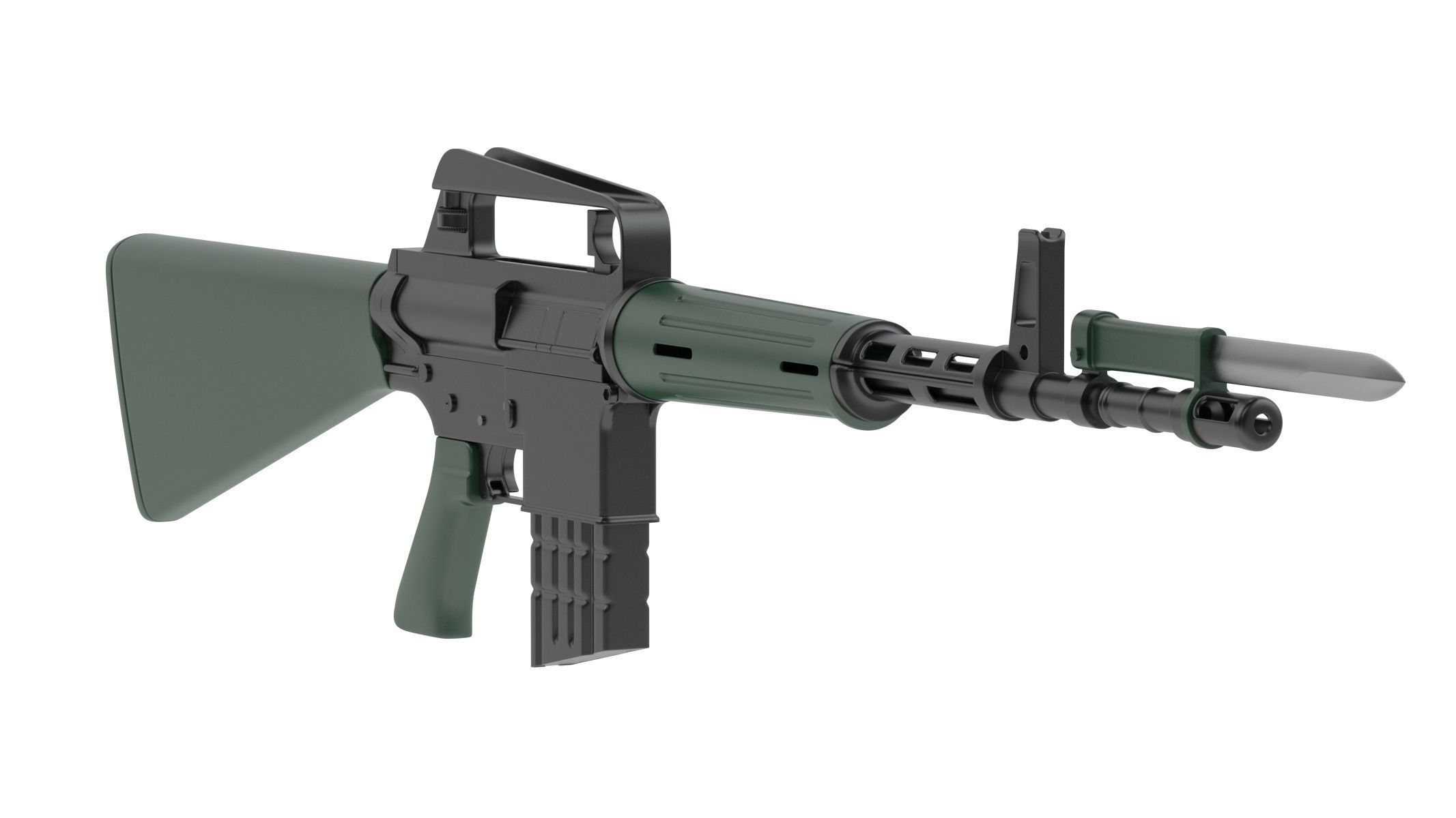 ArmaLite AR-10 3D model_3