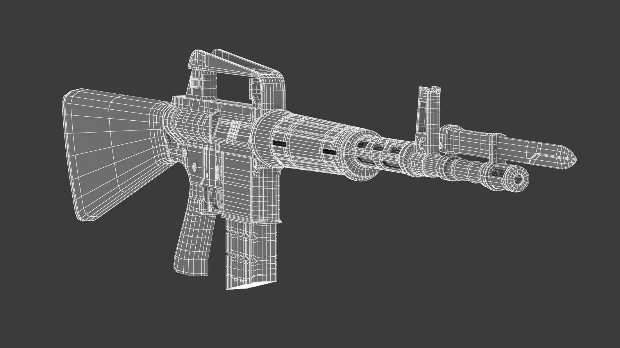 ArmaLite AR-10 3D model_13