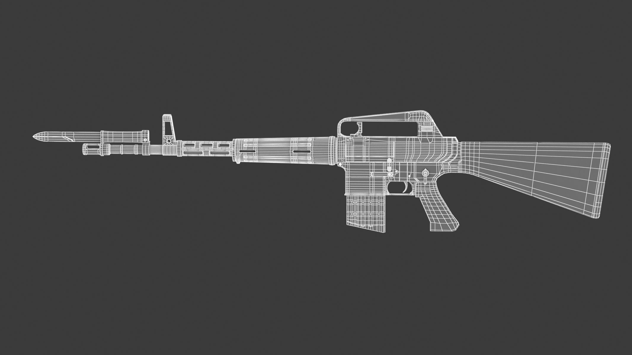 ArmaLite AR-10 3D model_11