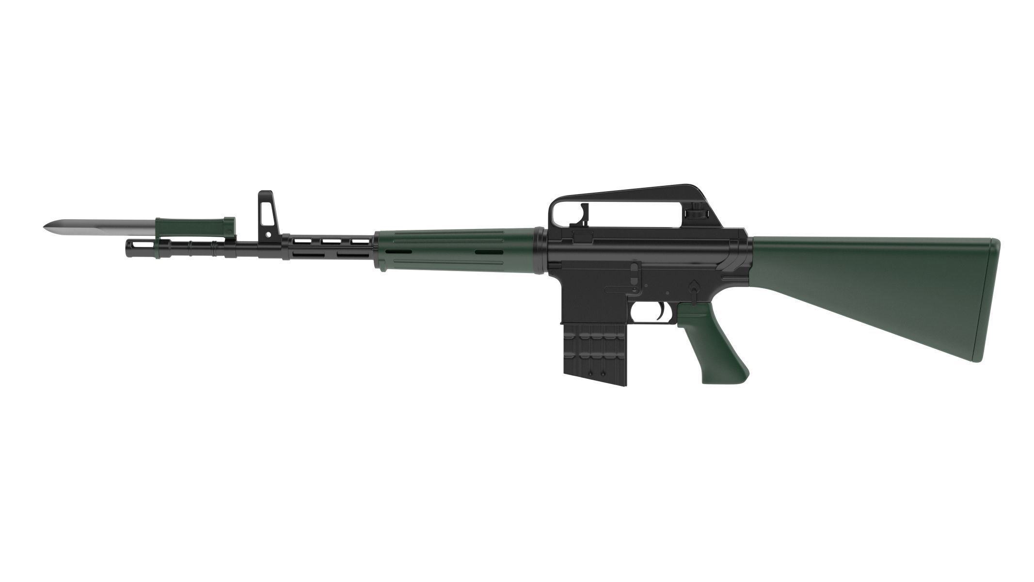 ArmaLite AR-10 3D model_1