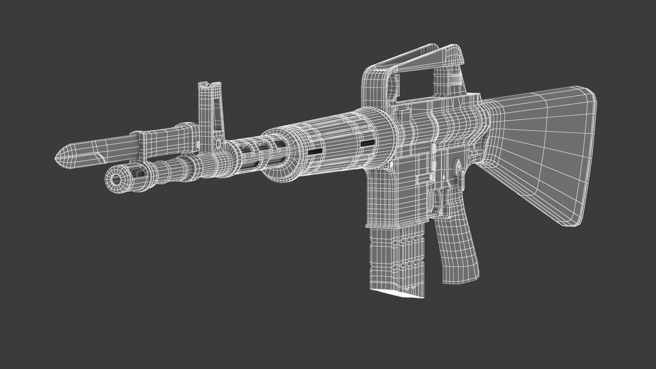 ArmaLite AR-10 3D model_12