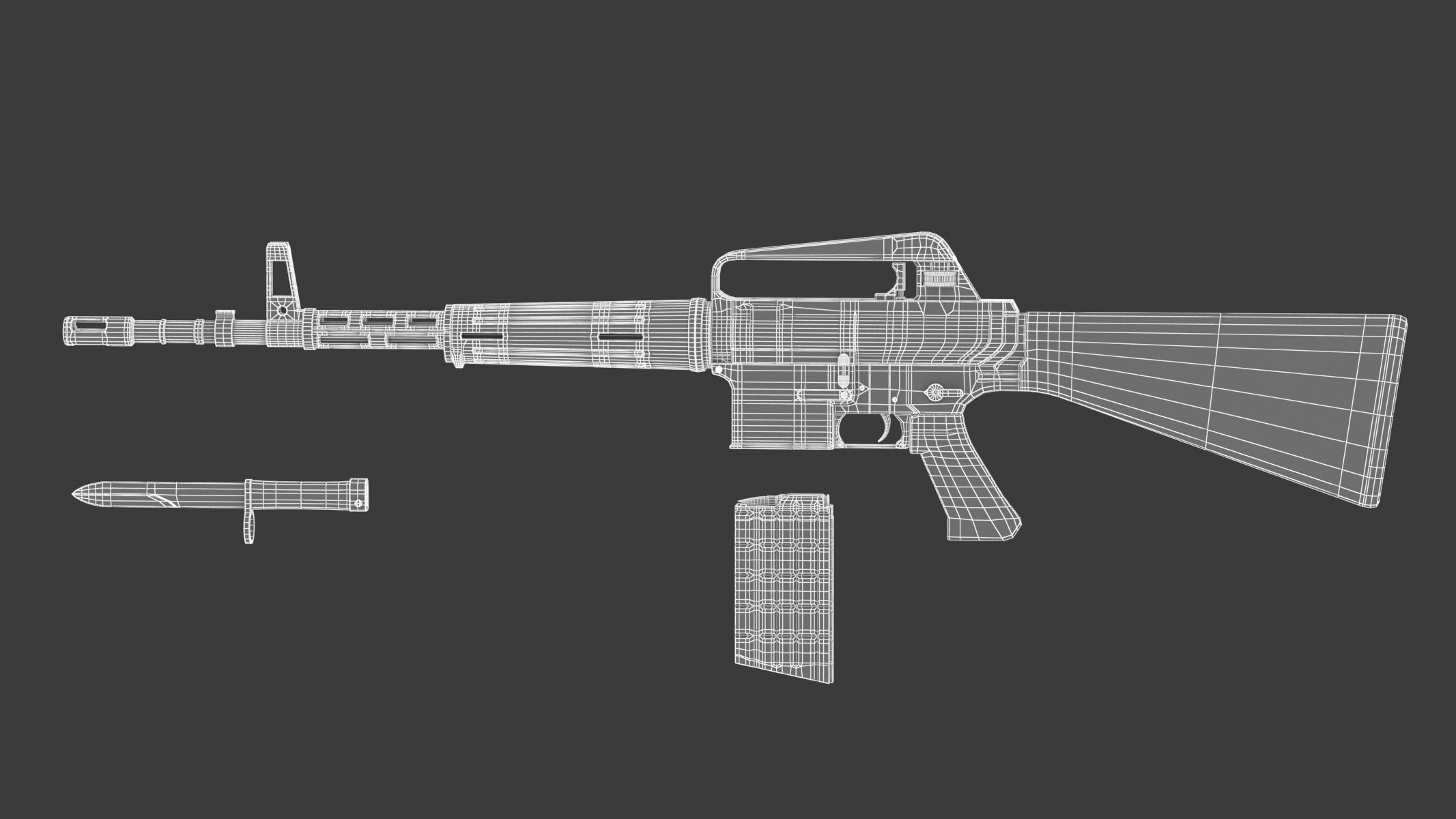 ArmaLite AR-10 3D model_14