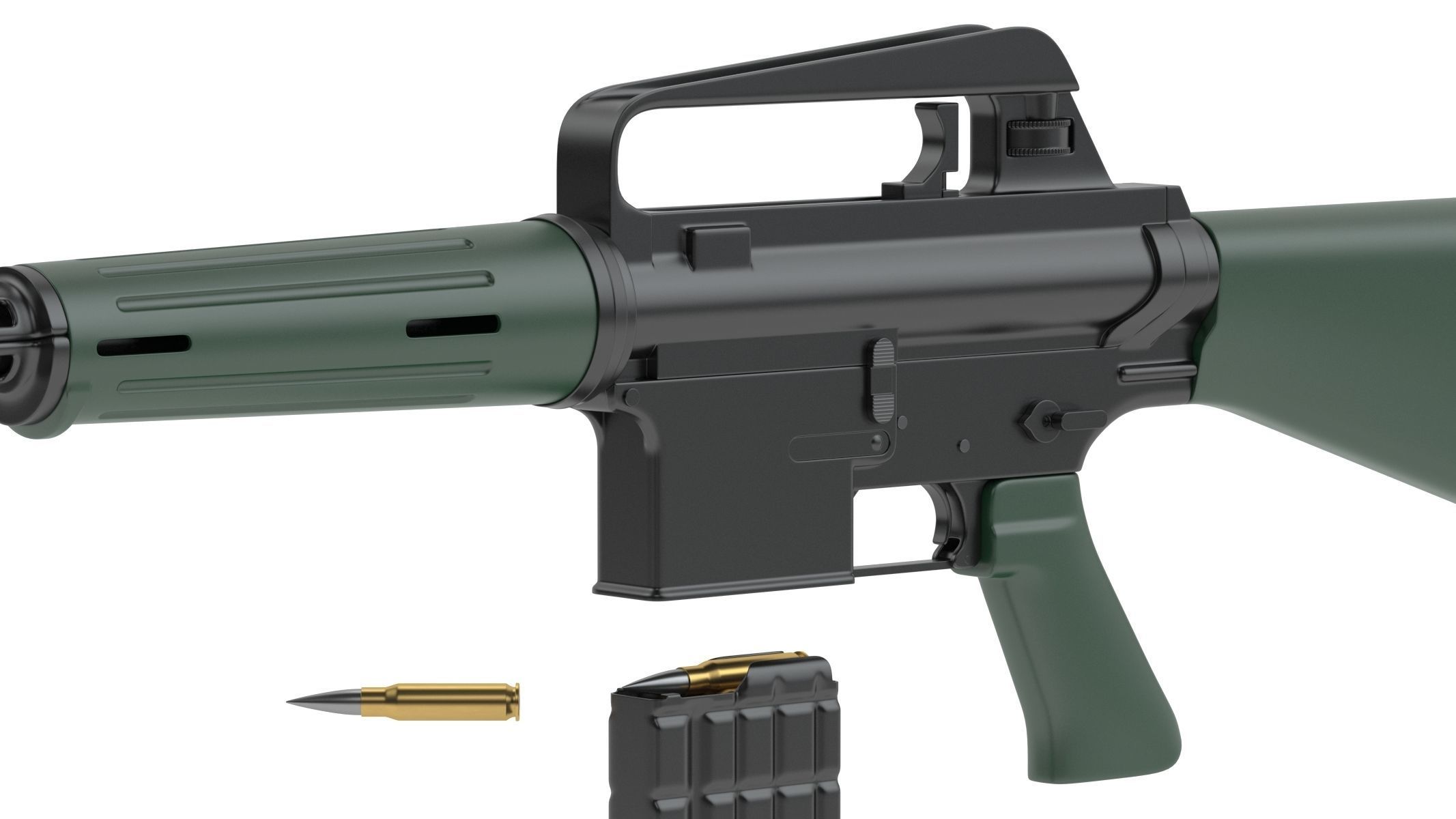 ArmaLite AR-10 3D model_9