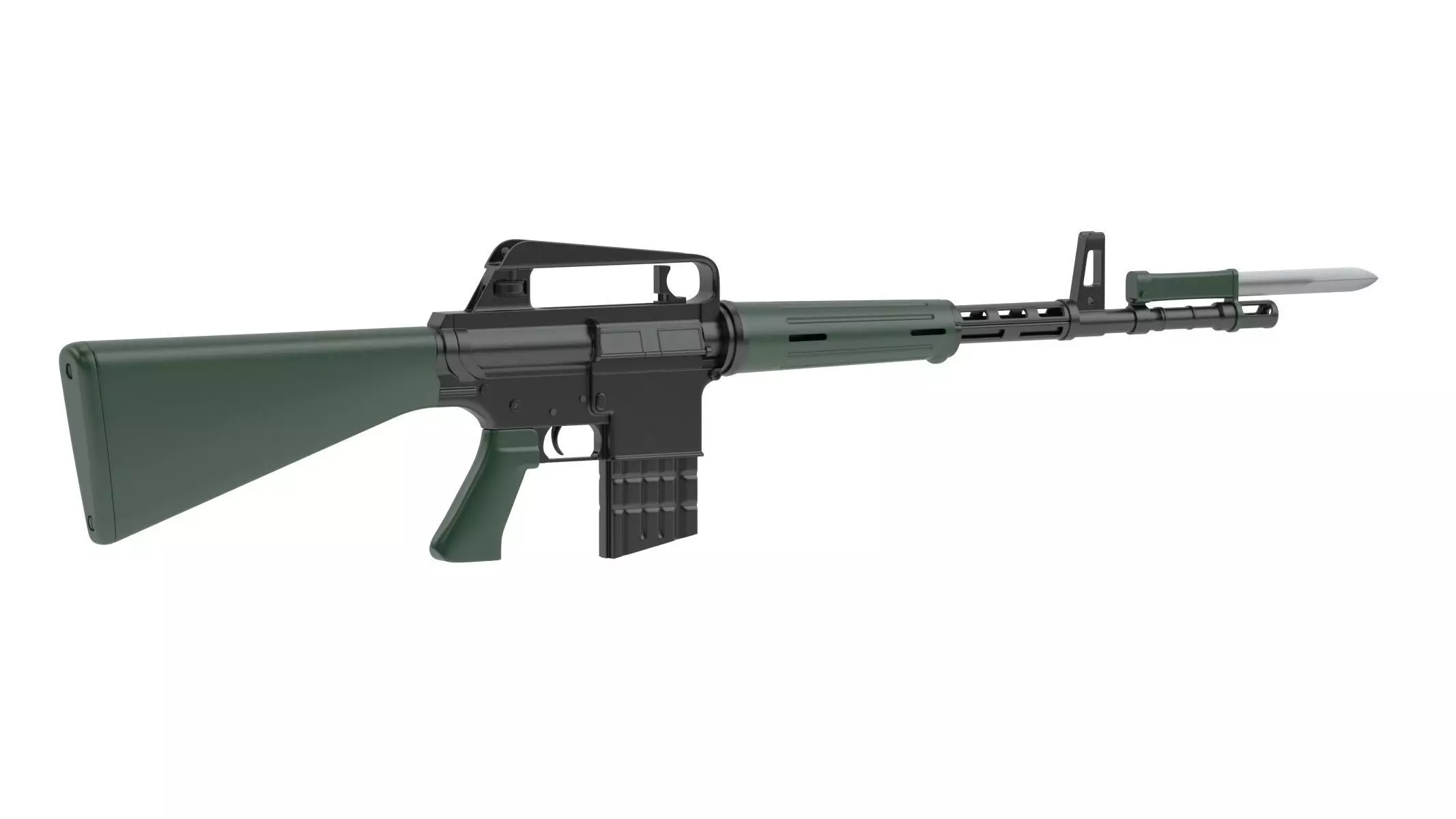 ArmaLite AR-10 3D model_0