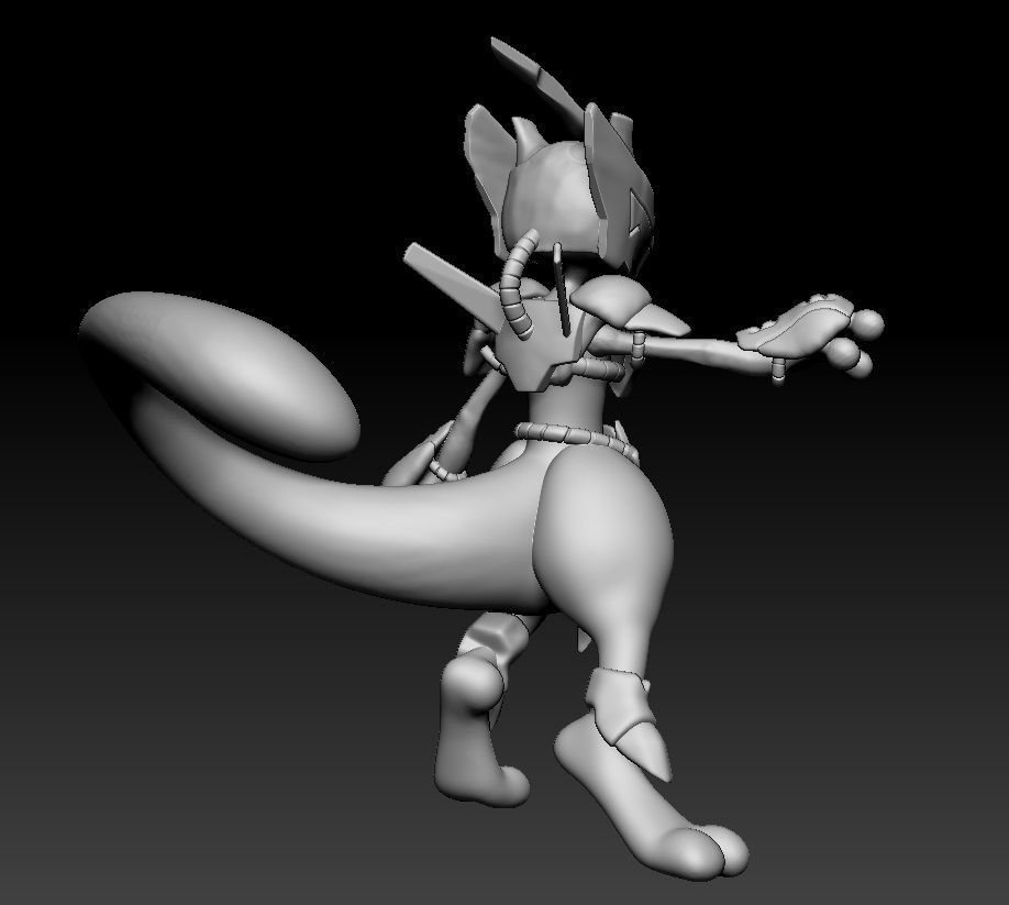 Pokemon Armor Mewtwo 3D print model_2