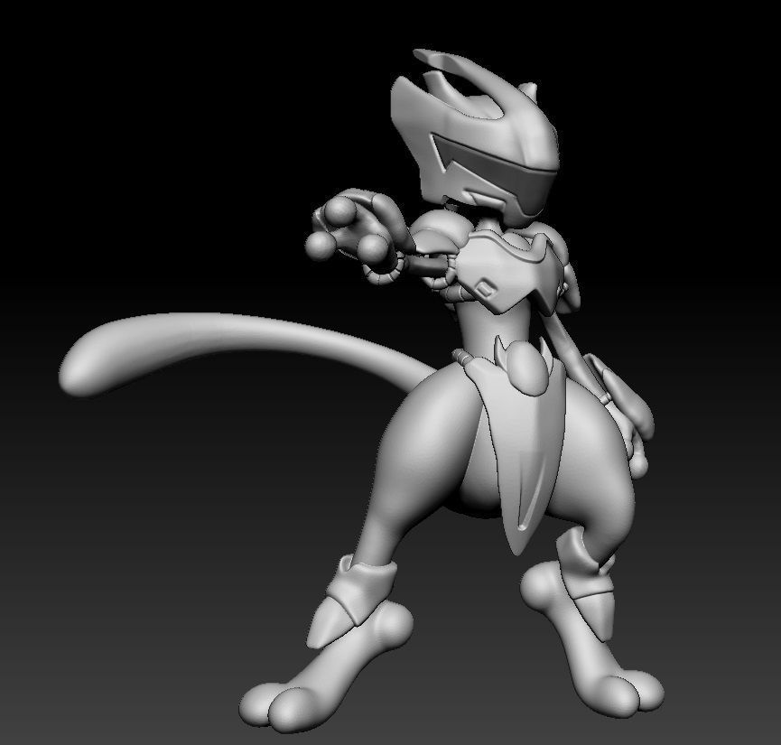 Pokemon Armor Mewtwo 3D print model_5