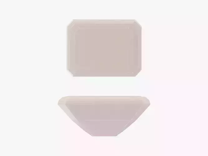 EMERALD Cut Diamond - 3D Printable