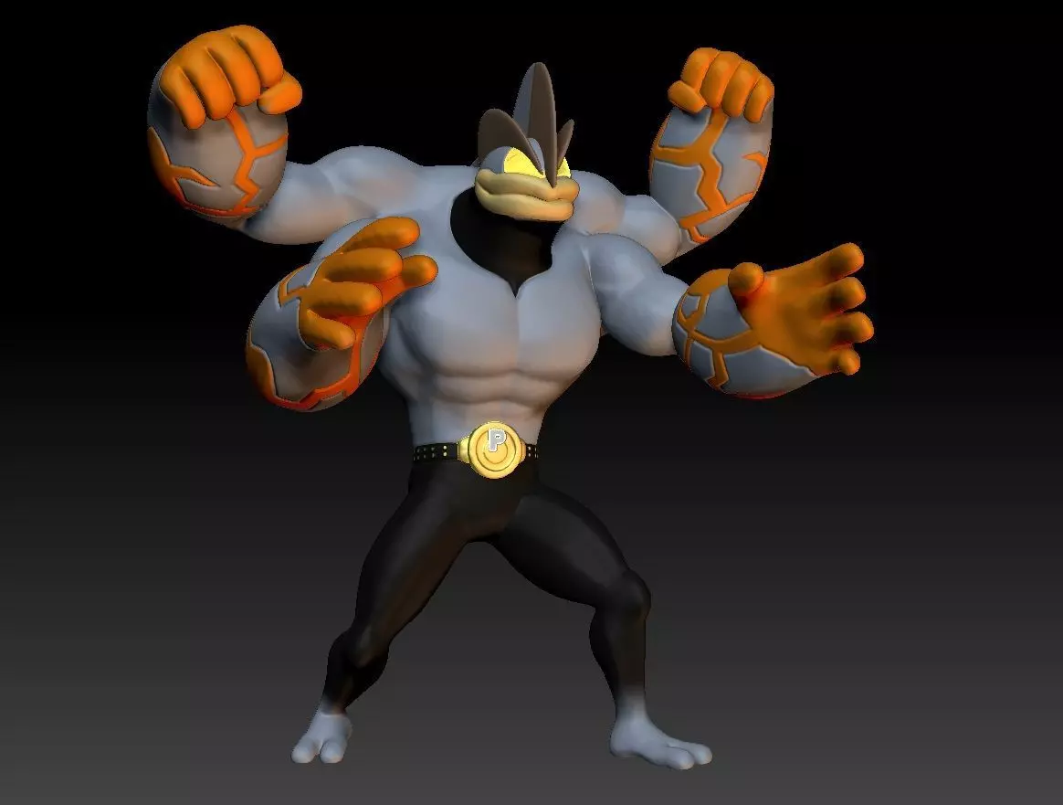 Gigantamax Machamp 3D print model_0