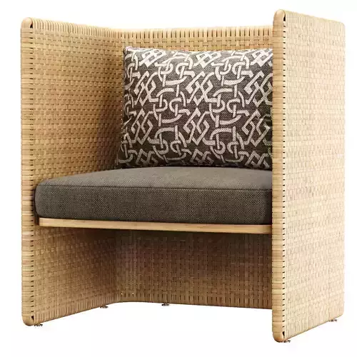 Monica restaurant rattan armchair 