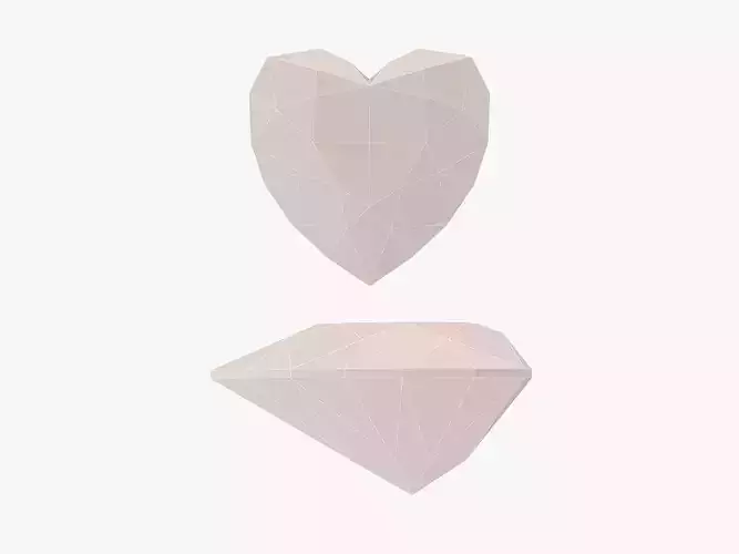 HEART Cut Diamond - 3D Printable