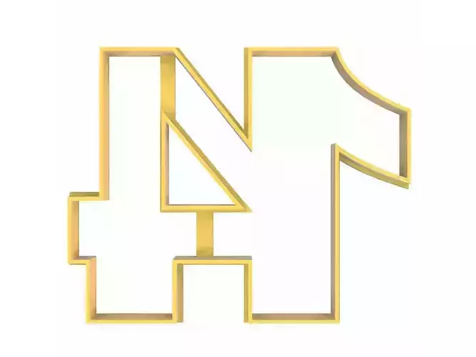 0230 Number 14 cookie cutter 3D print model