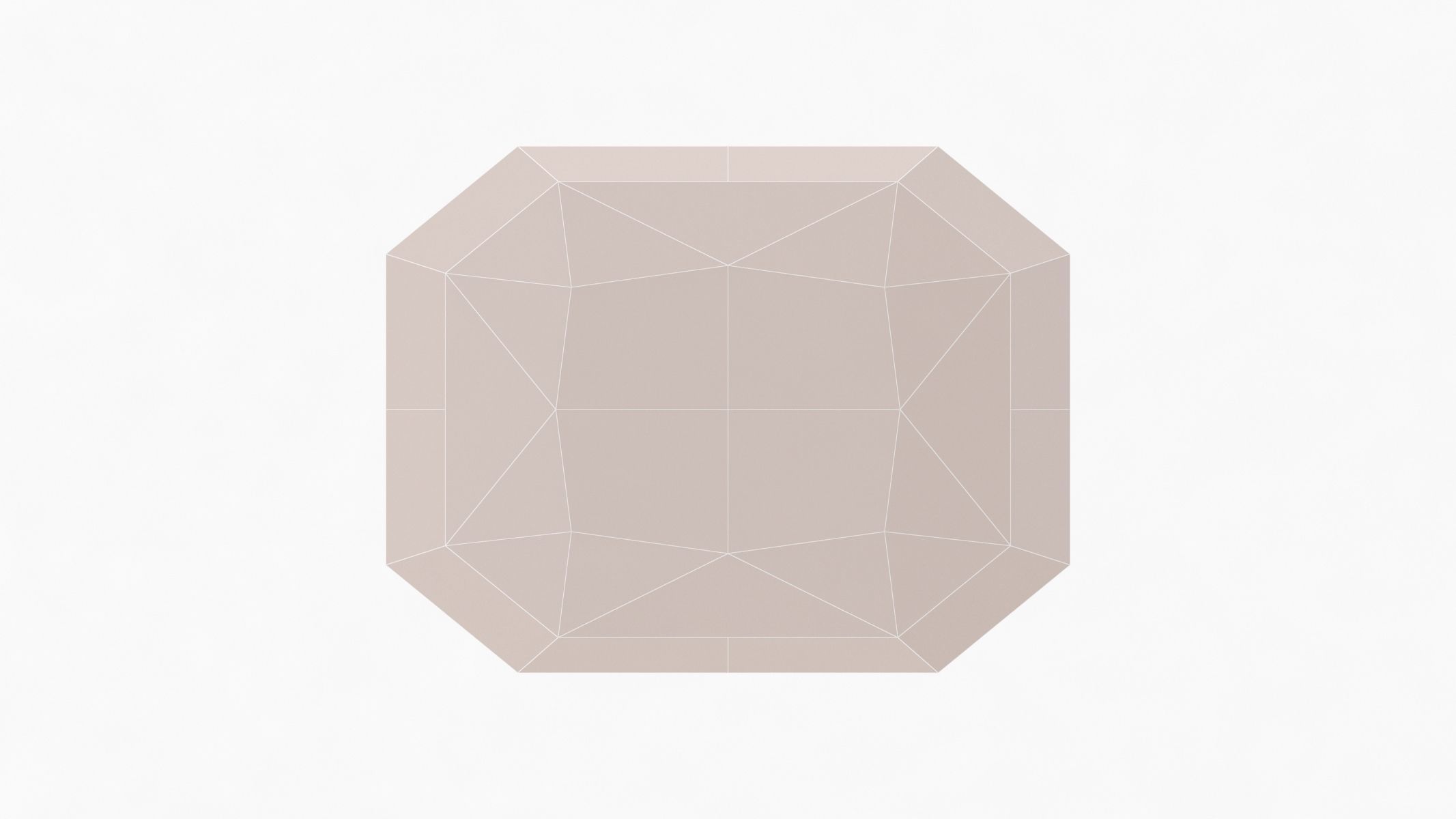 RADIANT Cut Diamond - 3D Printable 3D model_7