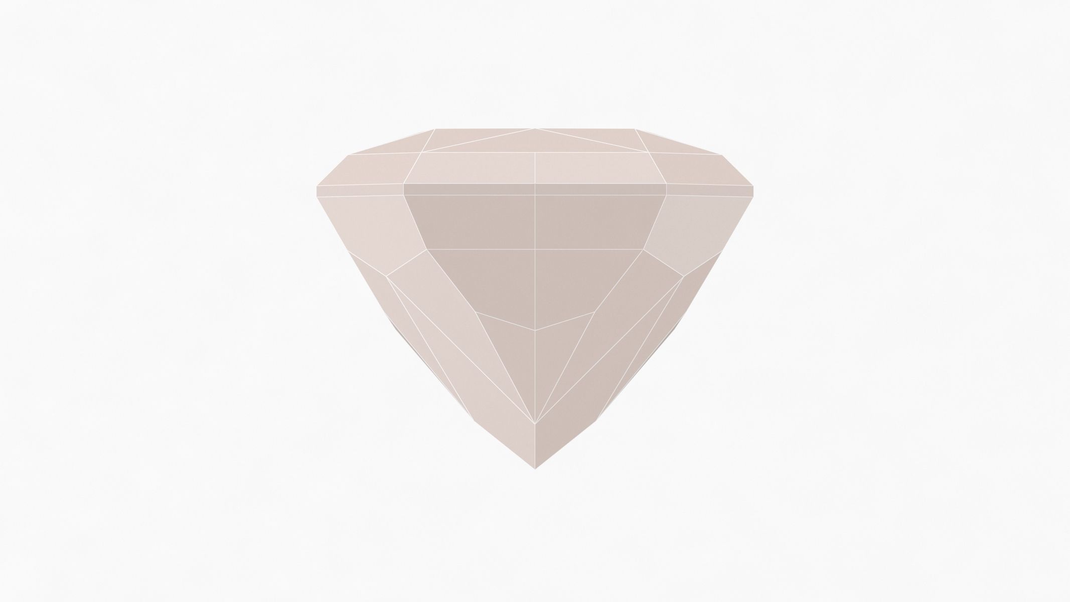 RADIANT Cut Diamond - 3D Printable 3D model_6