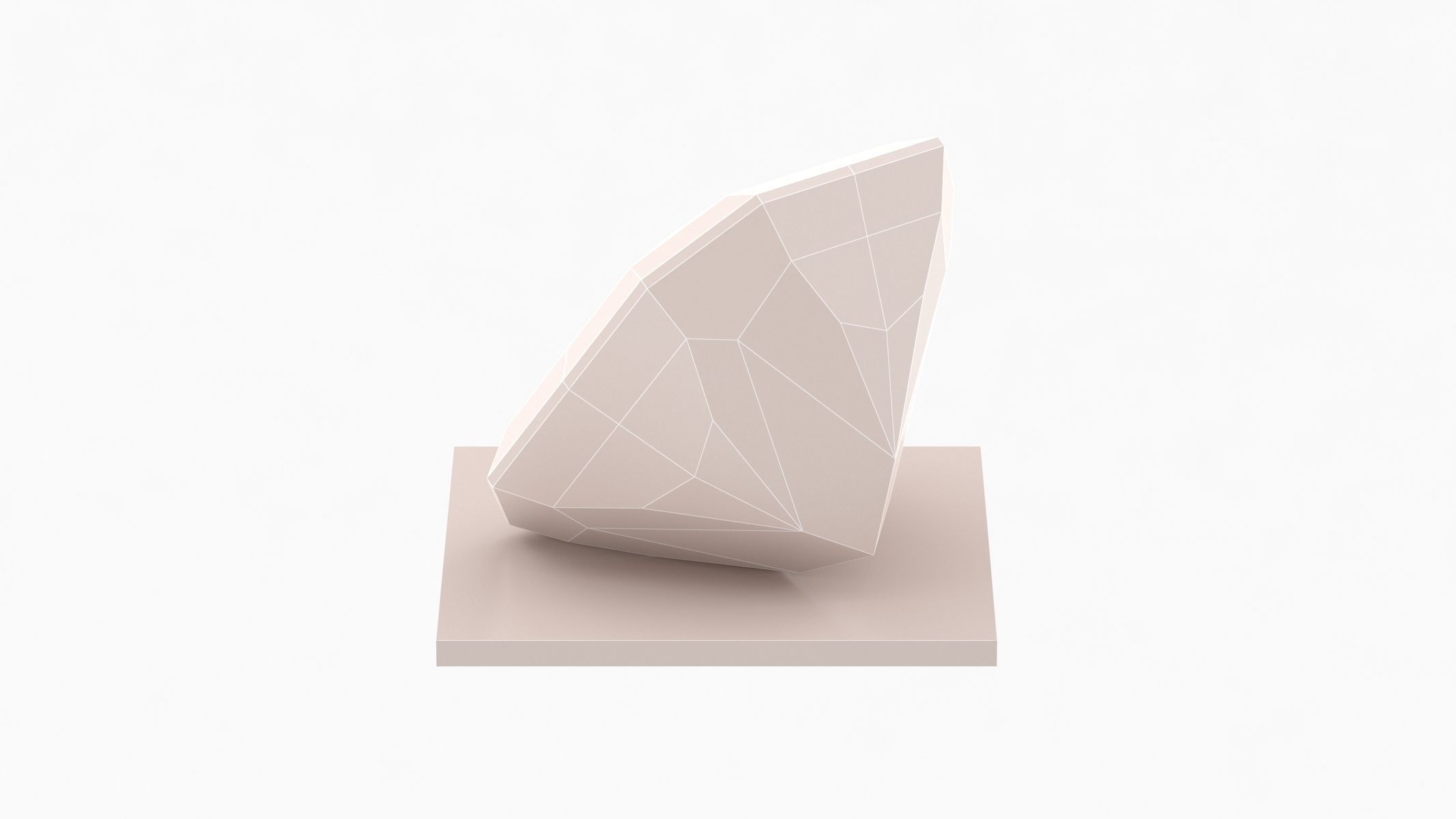 RADIANT Cut Diamond - 3D Printable 3D model_5