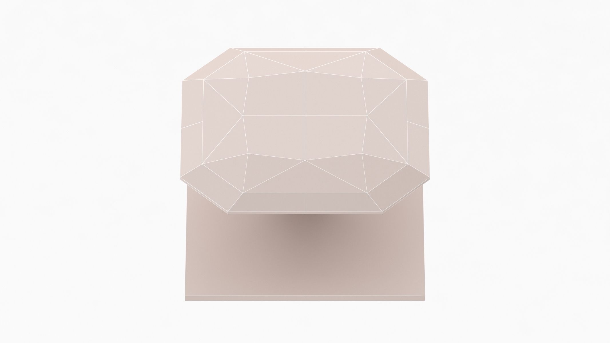 RADIANT Cut Diamond - 3D Printable 3D model_3