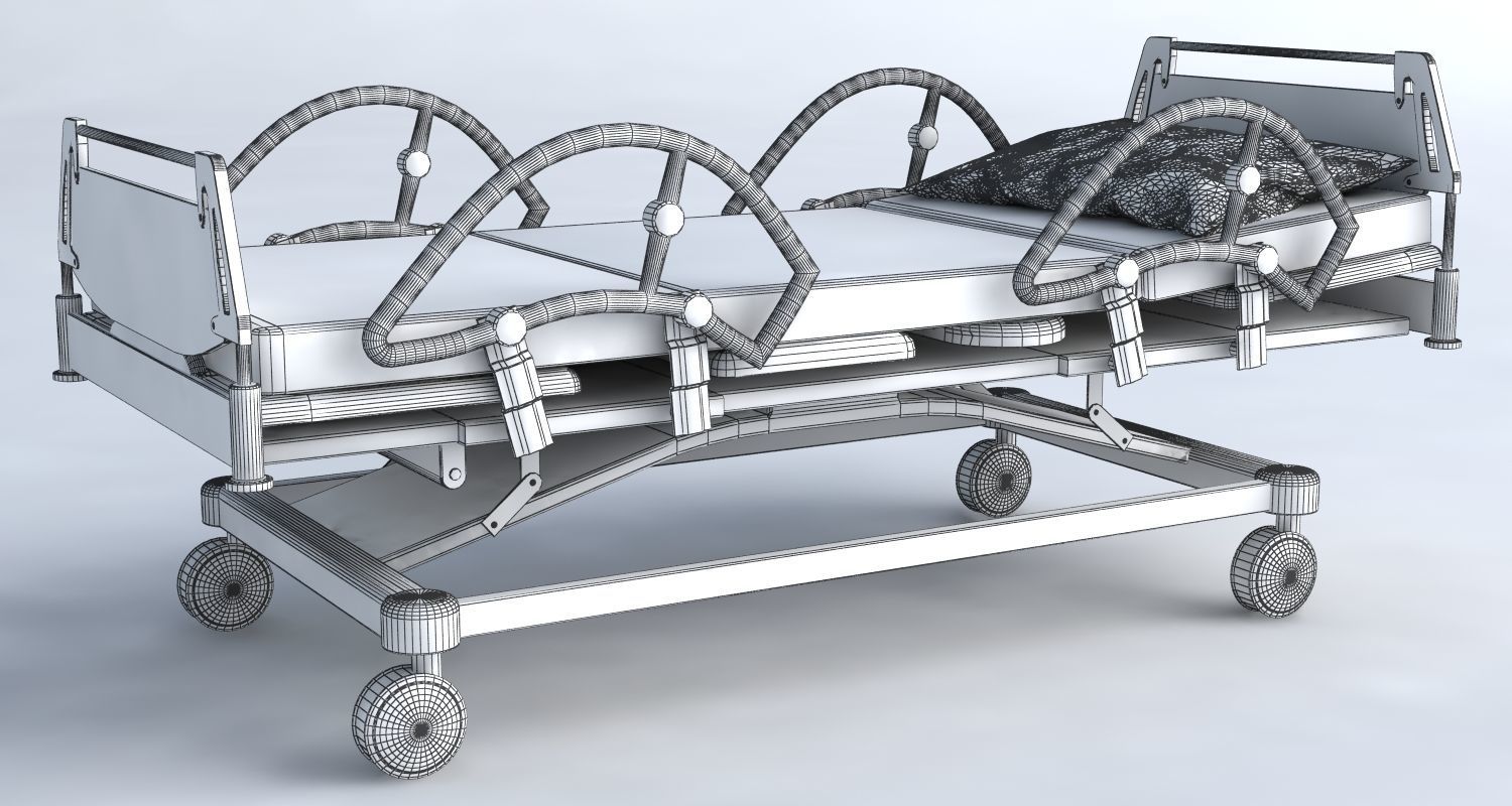 Medical set wheelchair 3D model_20