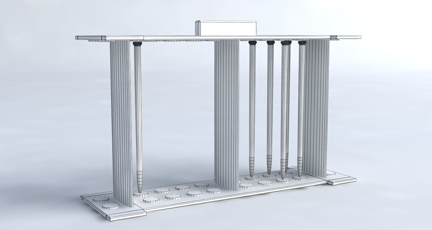 Medical set wheelchair 3D model_16