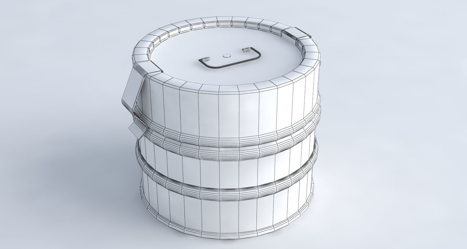 Medical set wheelchair 3D model_18