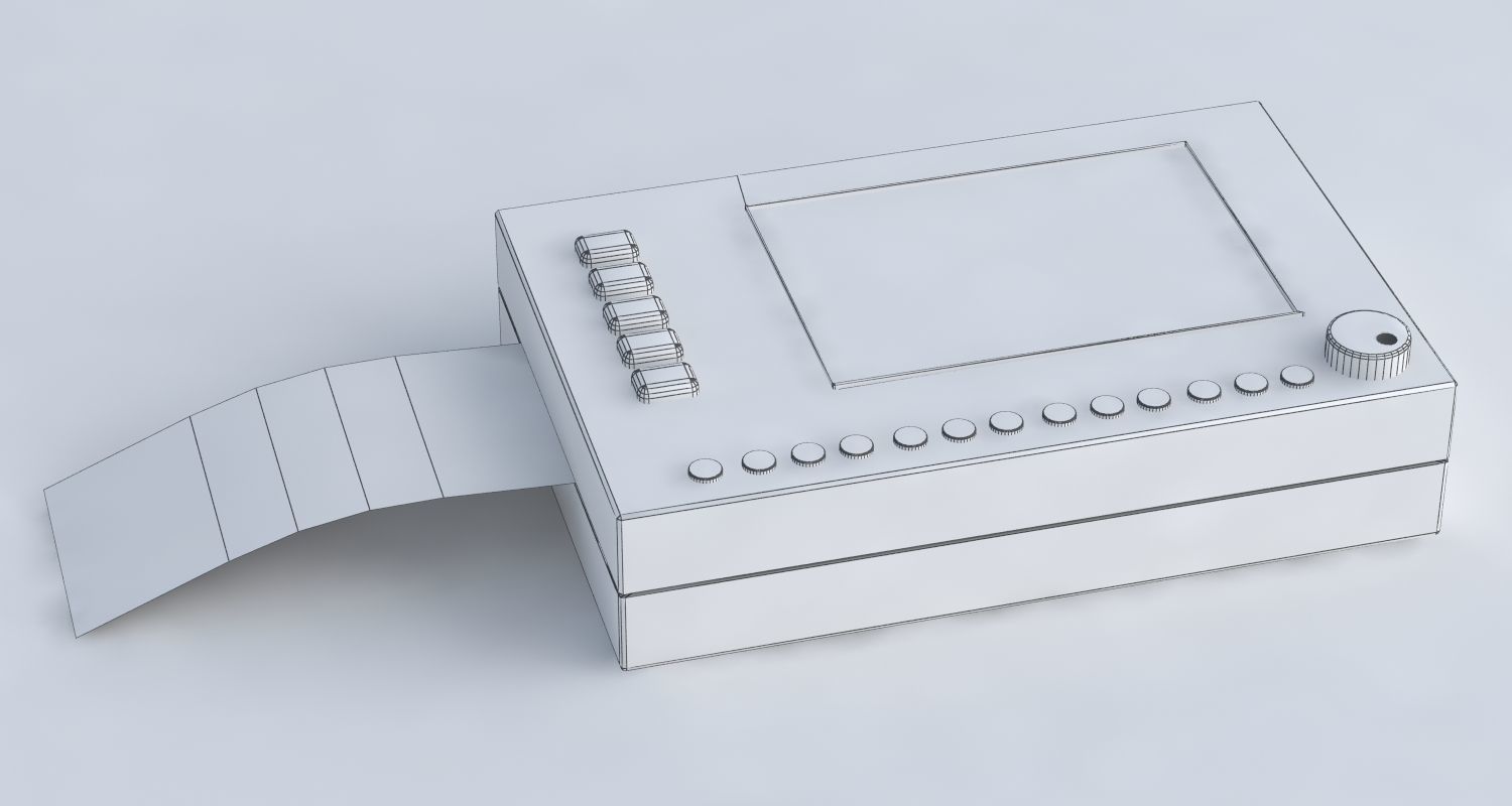 Medical set wheelchair 3D model_8