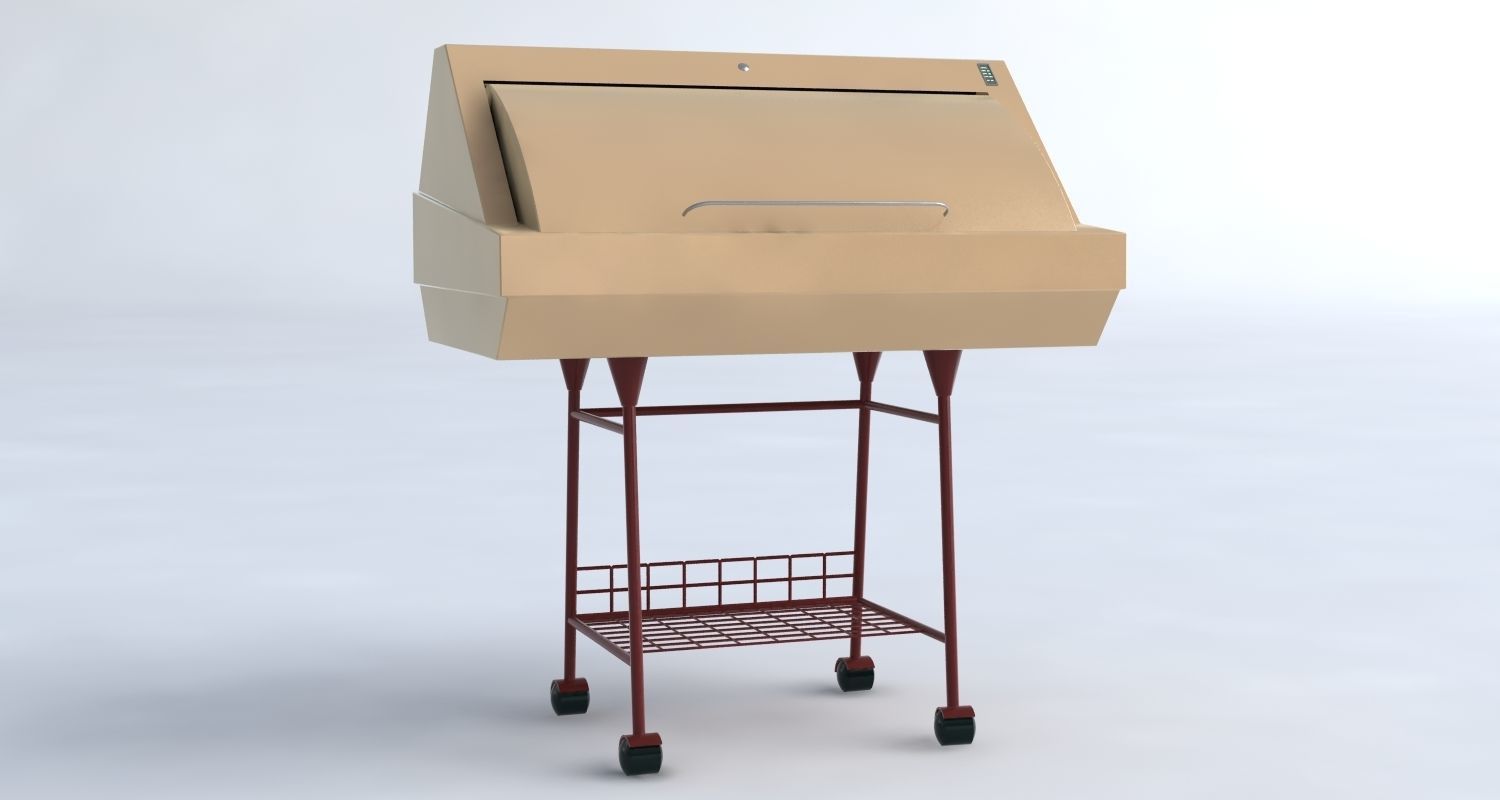 Medical set wheelchair 3D model_43