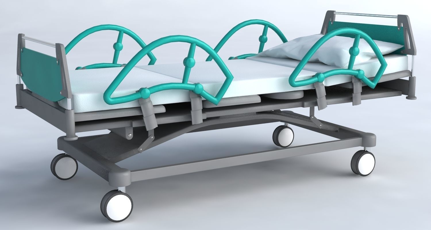 Medical set wheelchair 3D model_19