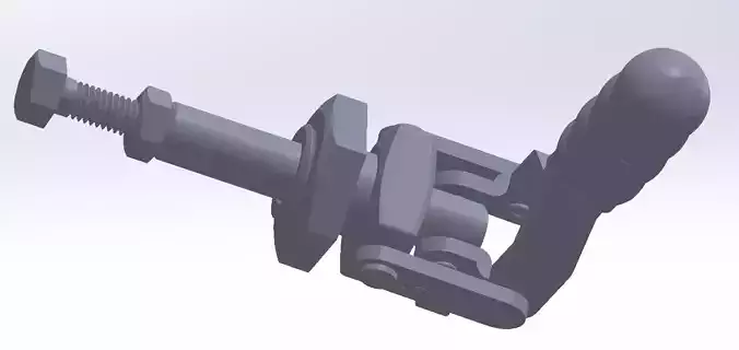 GP-1602-MM clamp with bolt Free 3D model