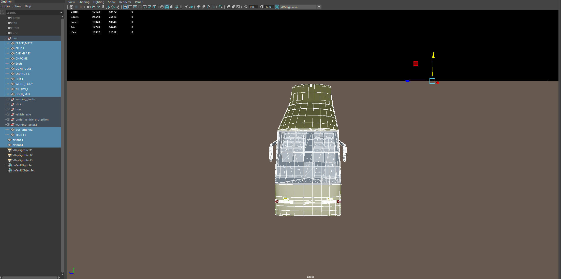 Tourist Bus 3D model_4