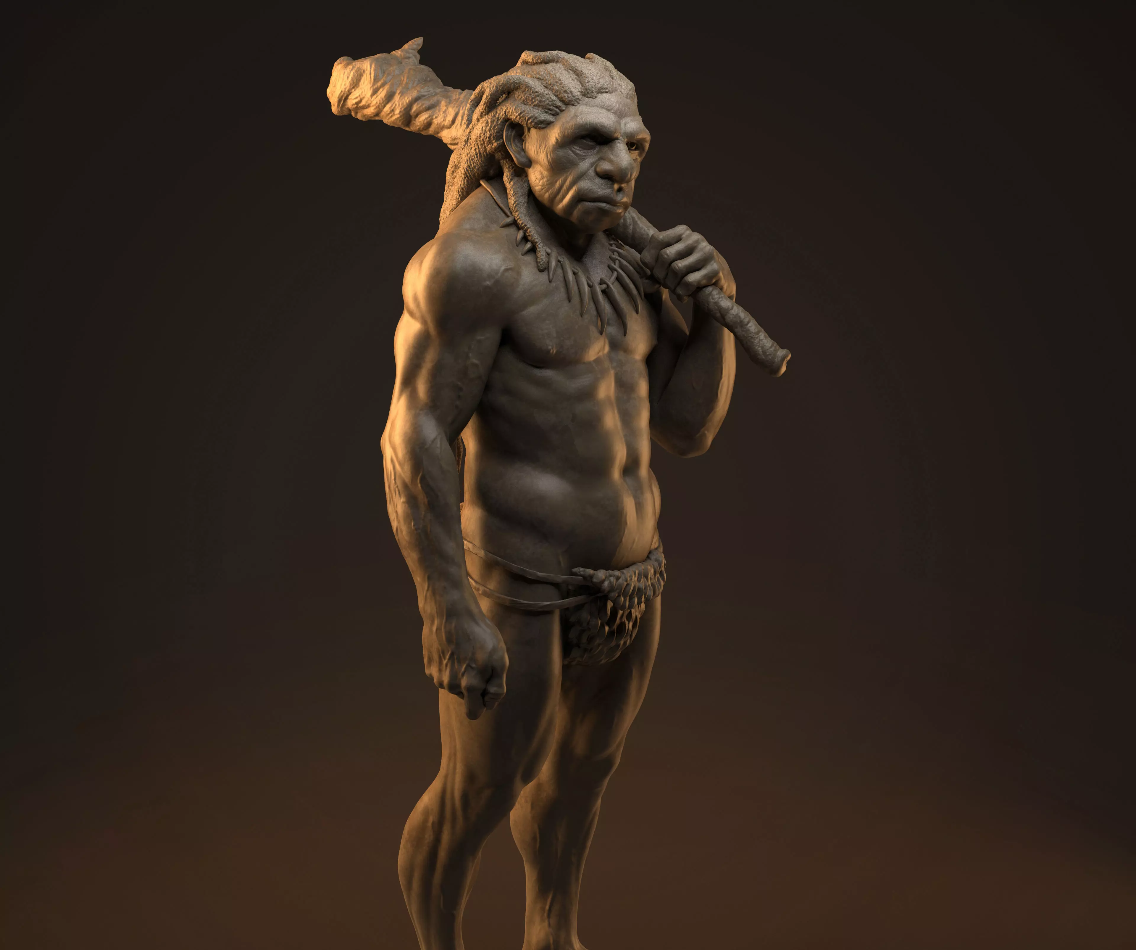 Caveman 3D print model_0