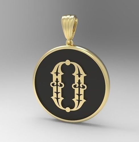 Decorative Letter O 3D print model